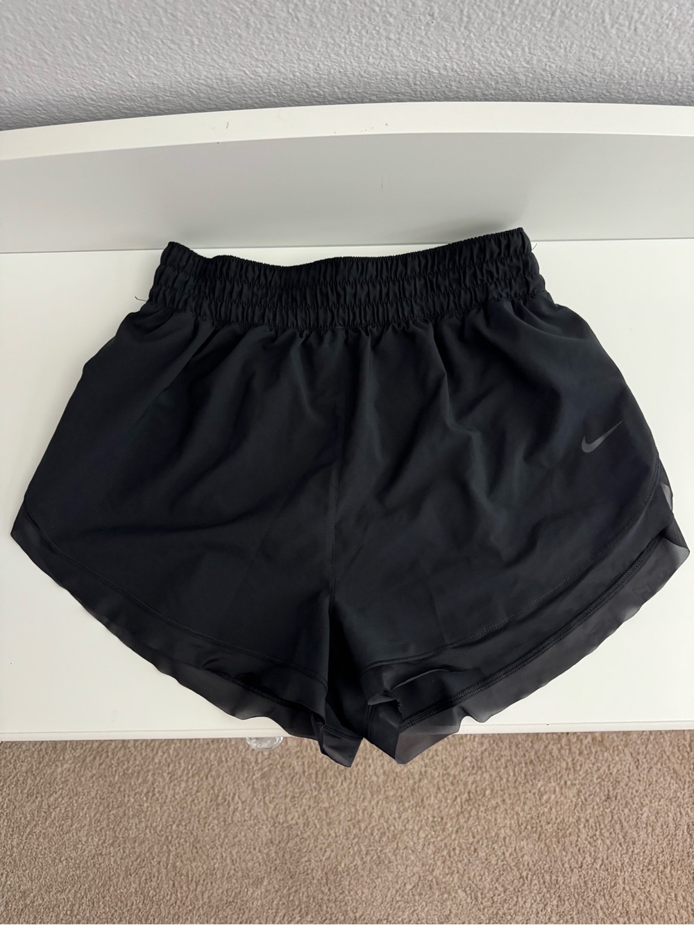 Nike Black Women's Athletic Shorts with Elastic Waistband